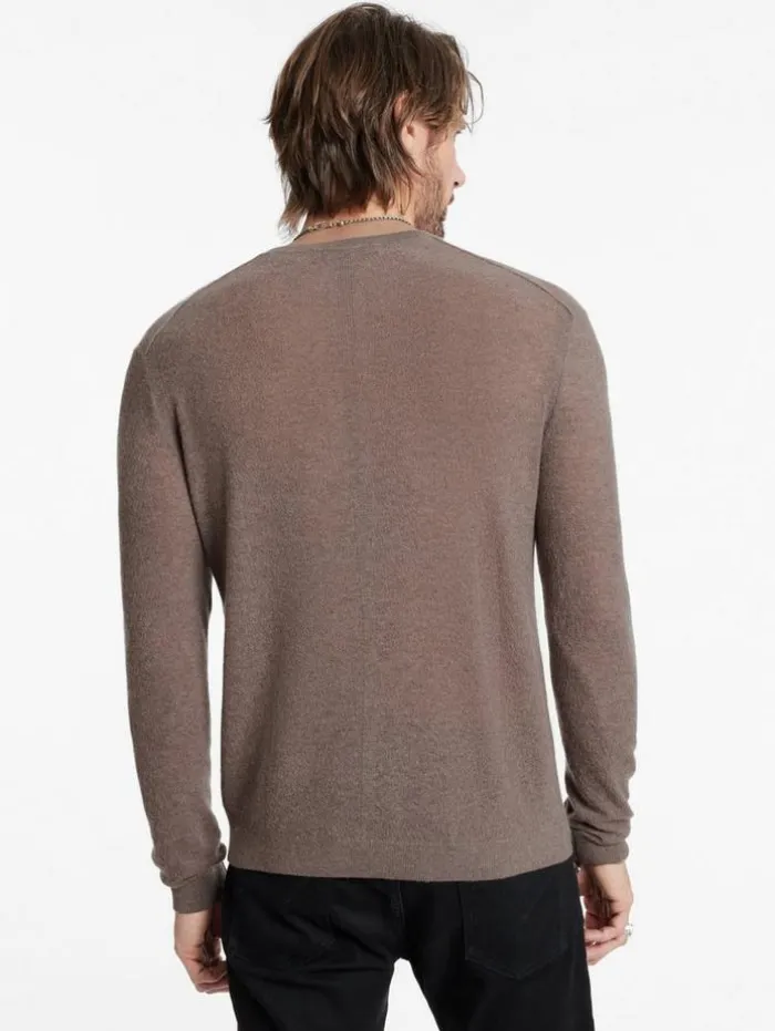 Discount John Varvatos ALESSIO CREWNECK SWEATER CELEDON
