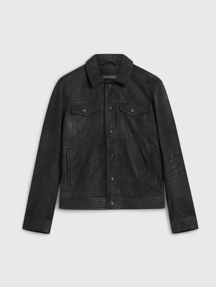 Outlet John Varvatos ANDREW TRUCKER BLACK