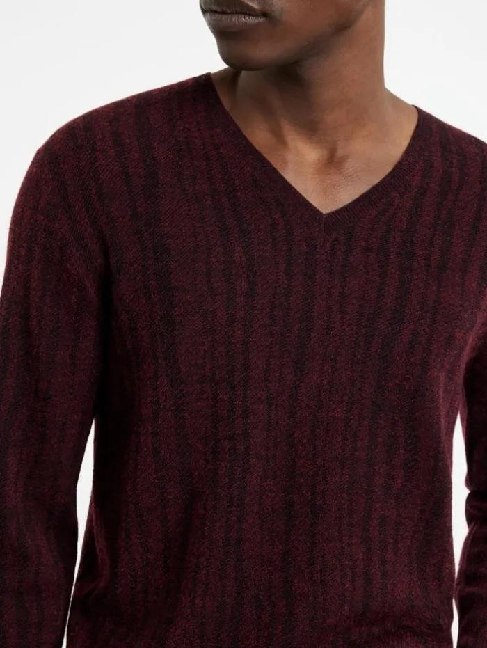 New John Varvatos BANDERA V-NECK Merlot