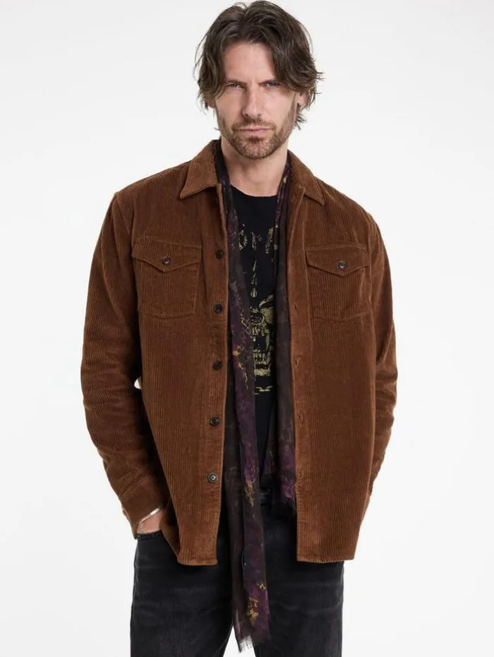 Store John Varvatos BAUER OVERSHIRT CHAMOIS