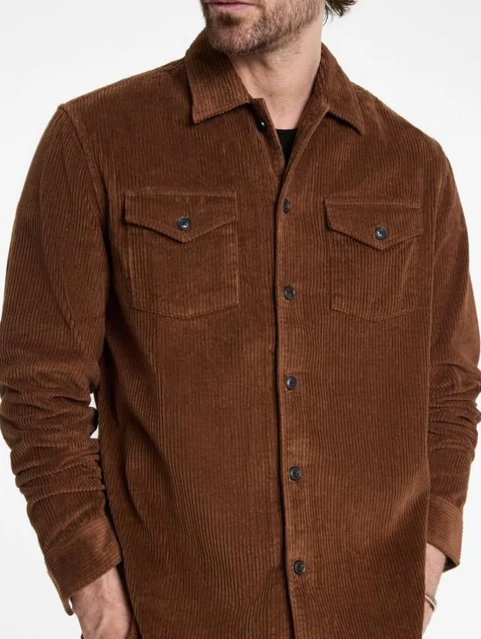 Store John Varvatos BAUER OVERSHIRT CHAMOIS
