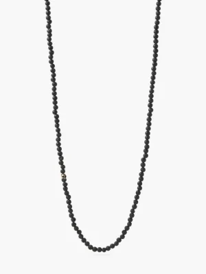 Best Sale John Varvatos BEADED NECKLACE BRUMEBLK