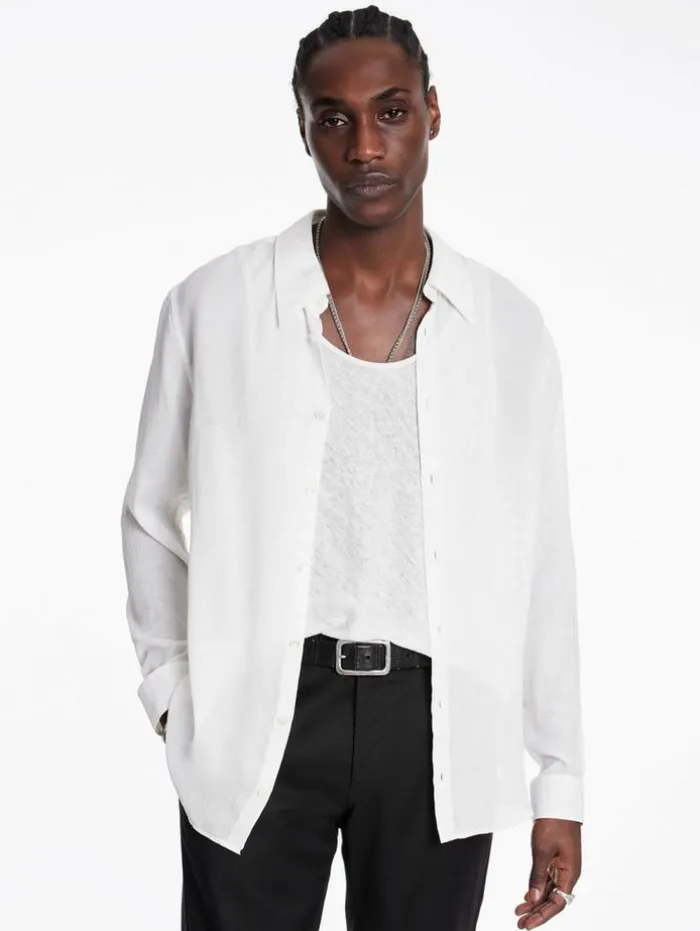 Best John Varvatos BETWOOD SHIRT MACADAMIA