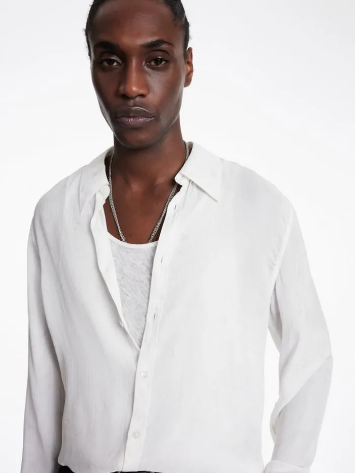 Best John Varvatos BETWOOD SHIRT MACADAMIA