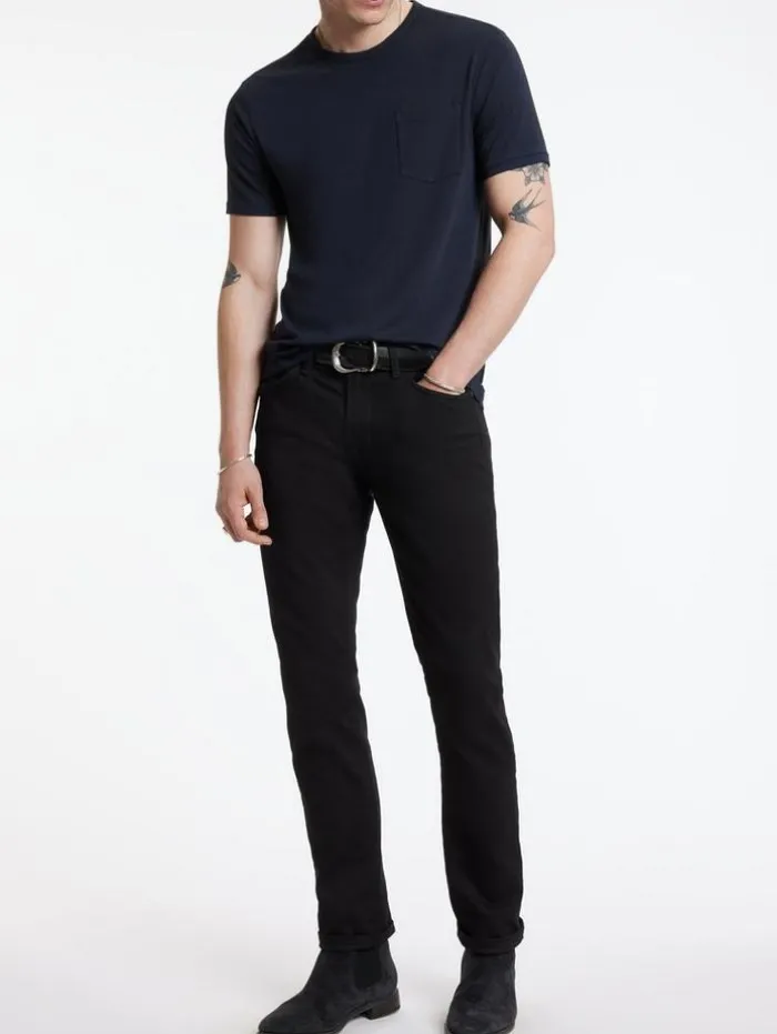 Online John Varvatos BOND BURNOUT T-SHIRT NAVY