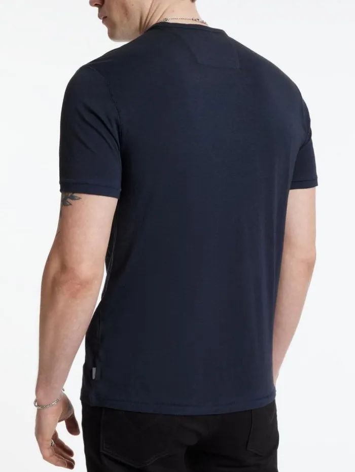 Online John Varvatos BOND BURNOUT T-SHIRT NAVY
