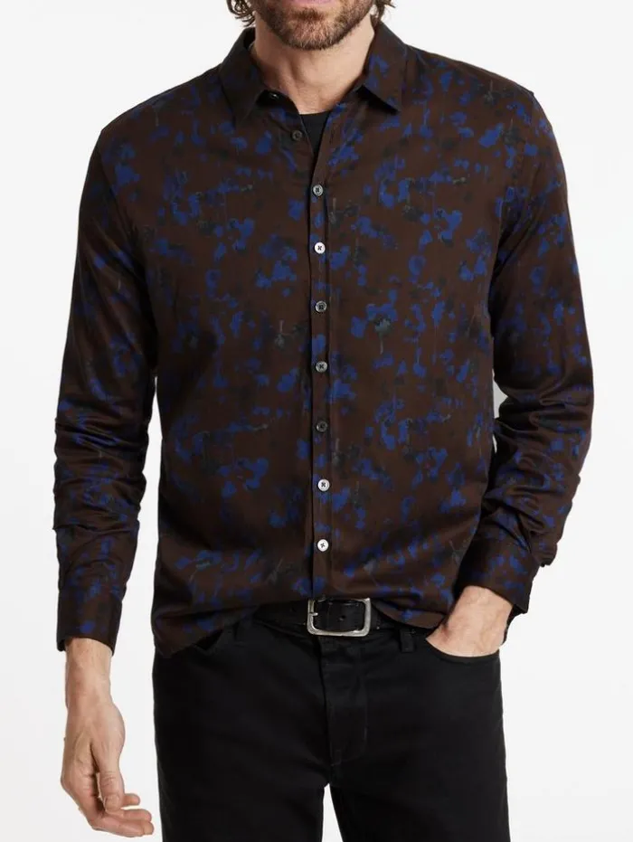 Cheap John Varvatos BUCKS SHIRT CHOCOLATE