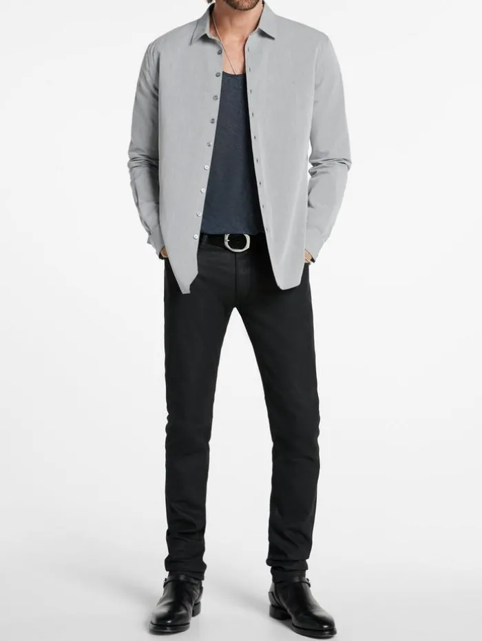 Sale John Varvatos BUCKS SHIRT ASH