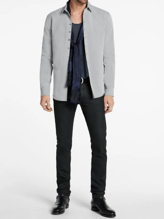 Sale John Varvatos BUCKS SHIRT ASH