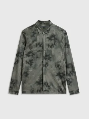 Store John Varvatos CAMELLIA SHIRT ARSENIC
