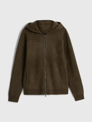Sale John Varvatos CATHERINE HOODIE DEEPOLIVE