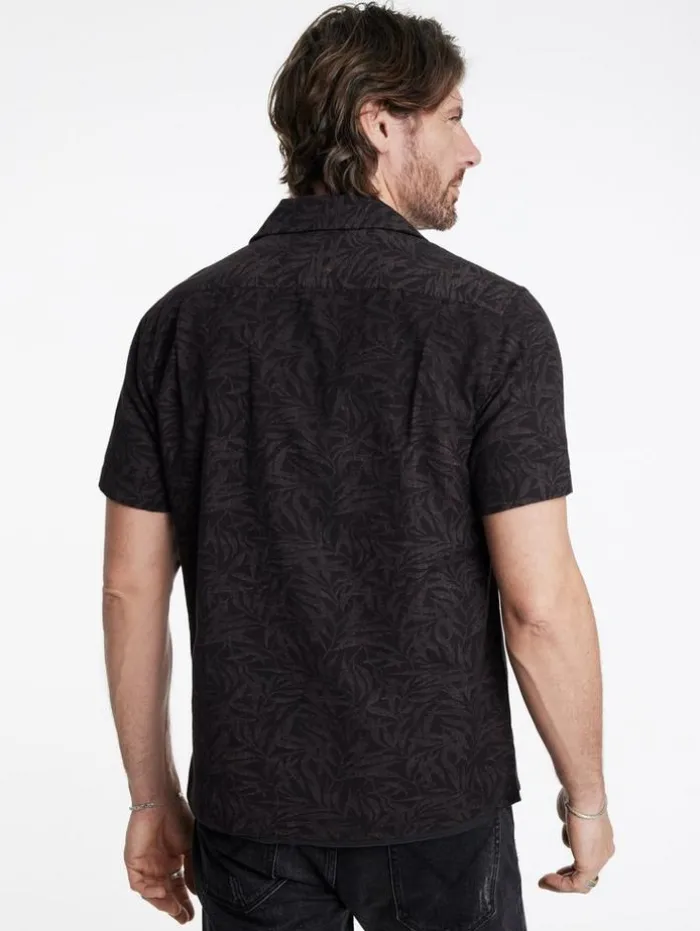 Cheap John Varvatos DANNY CAMP SHIRT CHARCOAL