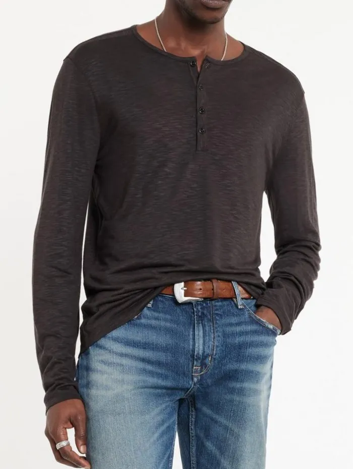 Flash Sale John Varvatos DANVILLE HENLEY CHOCOLATE
