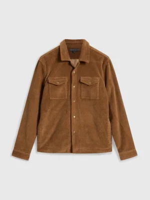 Cheap John Varvatos DEREK SHIRT JACKET CARAMEL