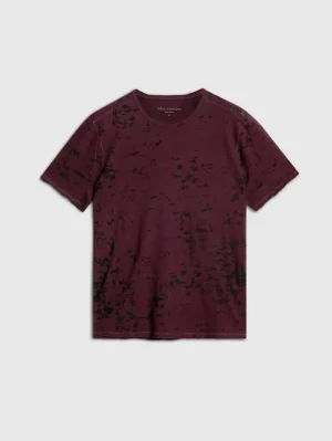 Cheap John Varvatos EDEN BURNOUT CREW DARKPLUM