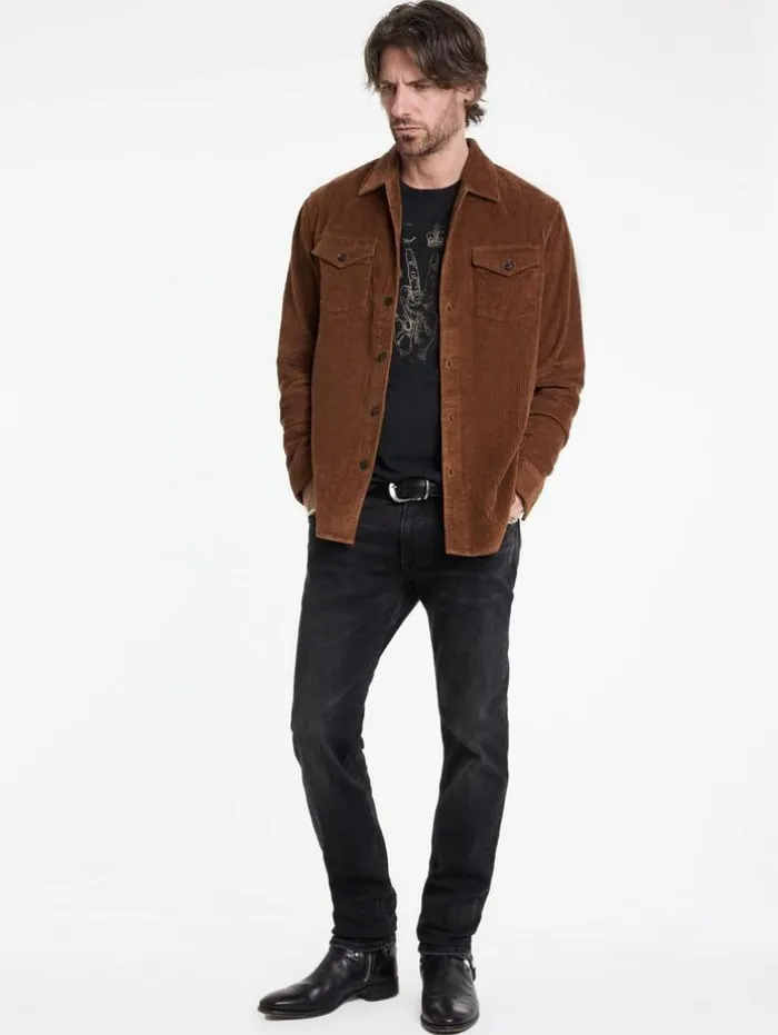 Cheap John Varvatos ELEMENTS PEACE TEE BLACK