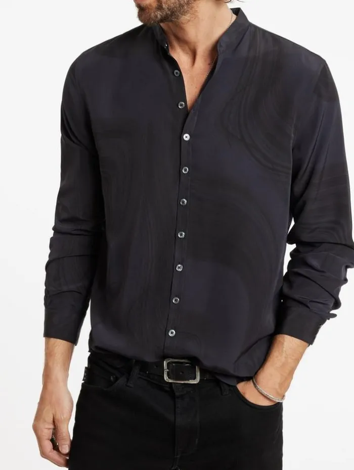 Outlet John Varvatos ESTILL SHIRT BLACKTINT