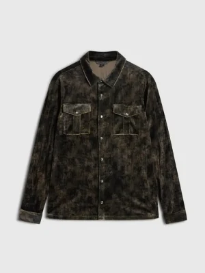 Flash Sale John Varvatos FERENTINO SHIRT CHARCBROWN