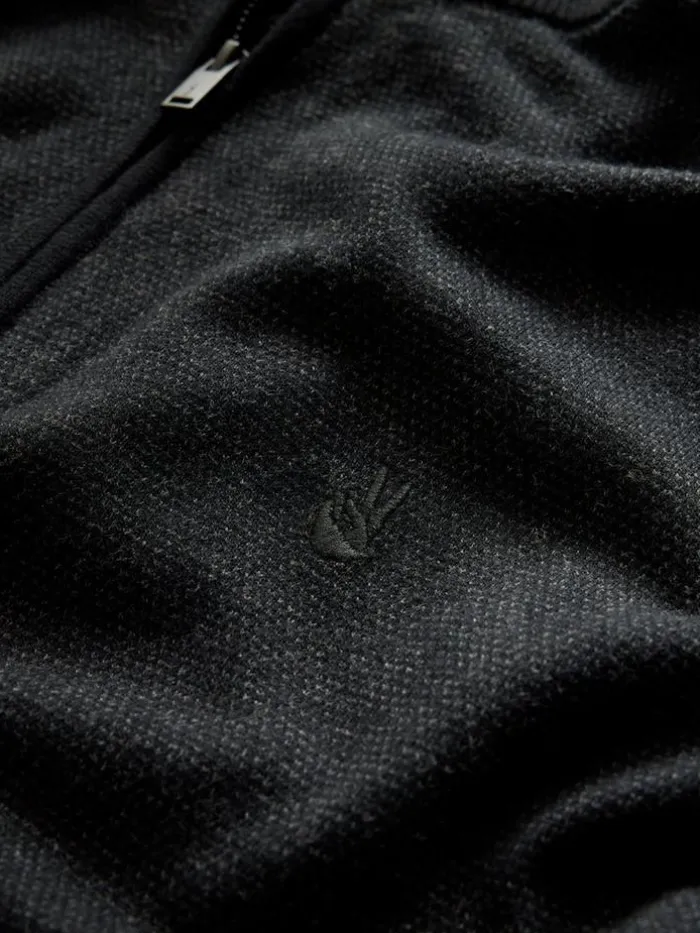 Best Sale John Varvatos GRAND BIRDEYE HALF ZIP BLACK