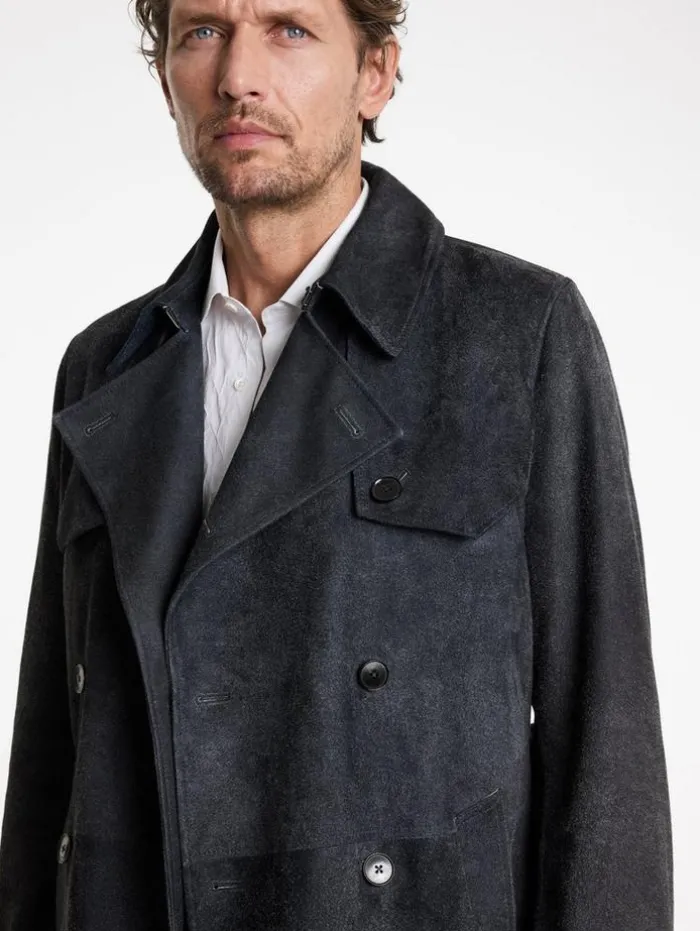 Clearance John Varvatos HACKNEY COAT INDIGO