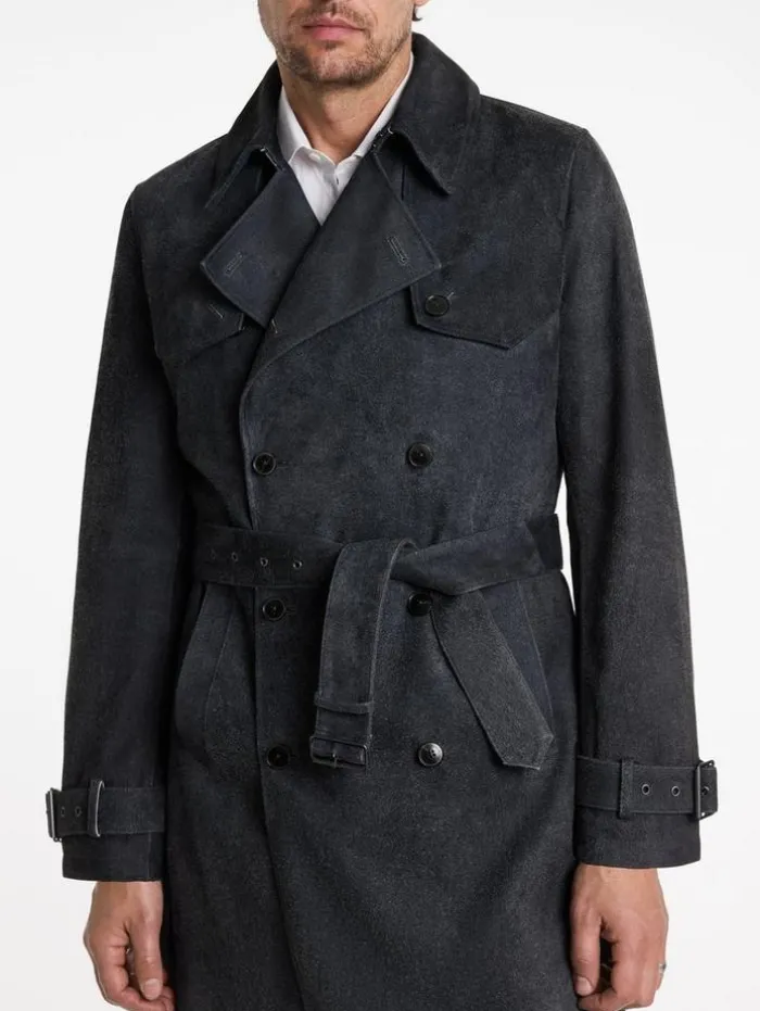 Clearance John Varvatos HACKNEY COAT INDIGO