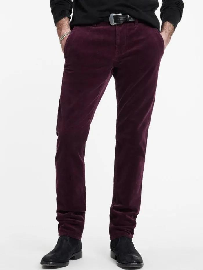 Shop John Varvatos HANS HYBRID JEAN PANT DARKPLUM