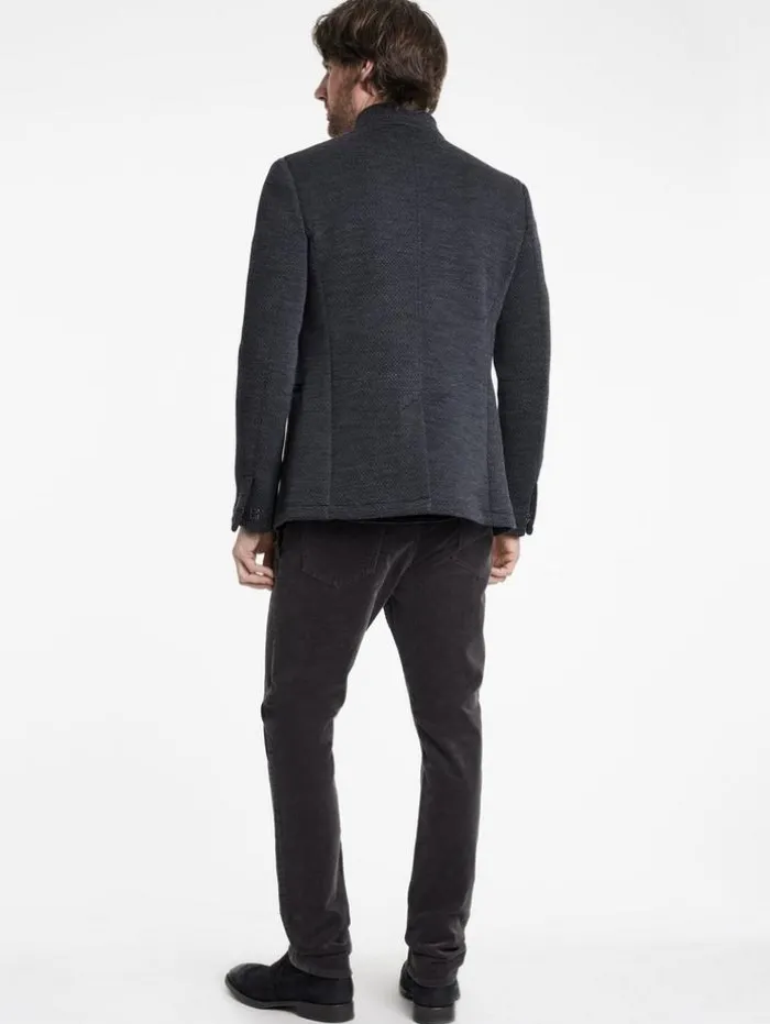 New John Varvatos HANS HYBRID JEAN PANT BELUGA/WHITE