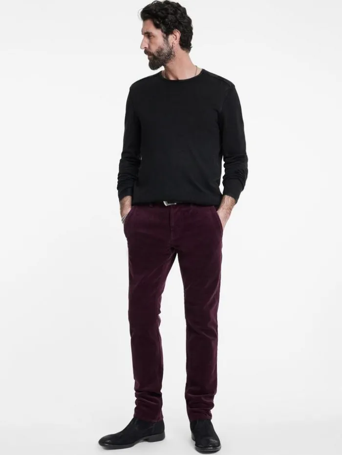 Shop John Varvatos HANS HYBRID JEAN PANT DARKPLUM