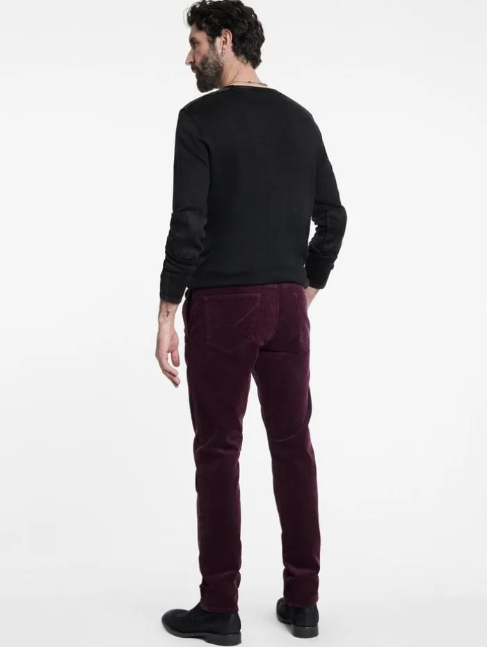 Shop John Varvatos HANS HYBRID JEAN PANT DARKPLUM