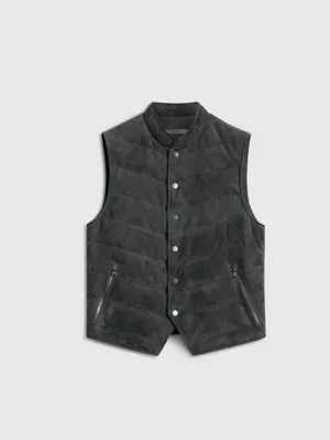 Cheap John Varvatos JACKSON VEST CONCRETEHTR