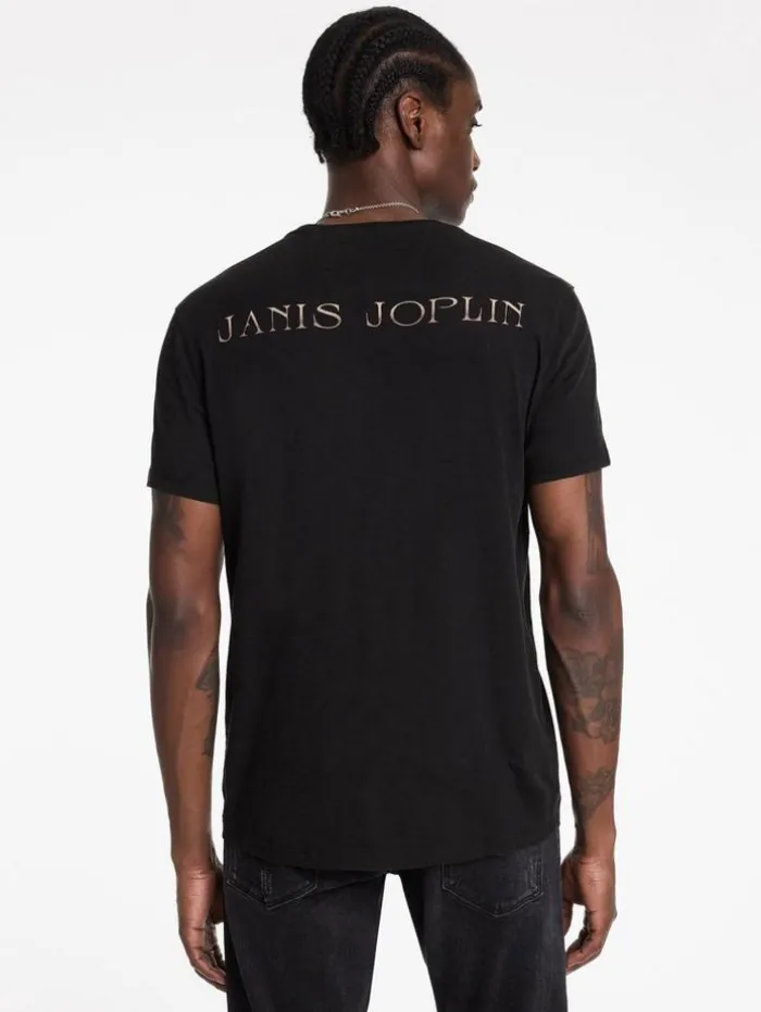 Hot John Varvatos JANIS JOPLIN TEE BLACK