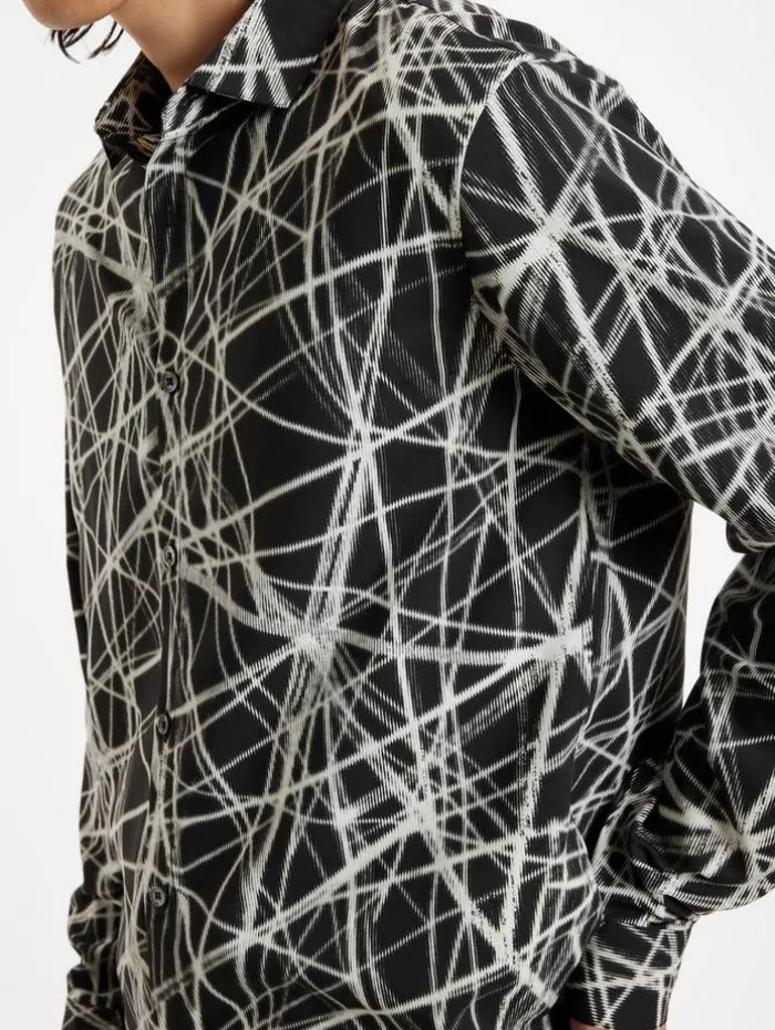 Fashion John Varvatos KINNEY SHIRT CHARCOAL