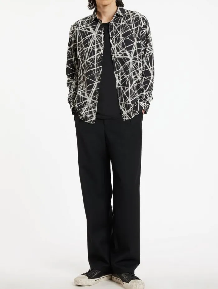 Fashion John Varvatos KINNEY SHIRT CHARCOAL