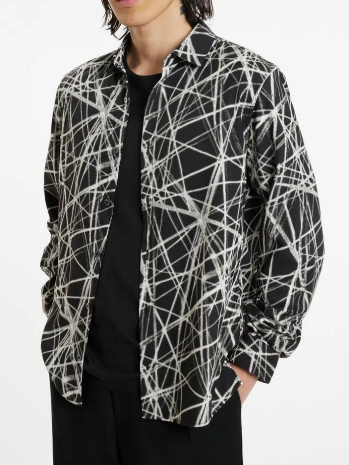 Fashion John Varvatos KINNEY SHIRT CHARCOAL