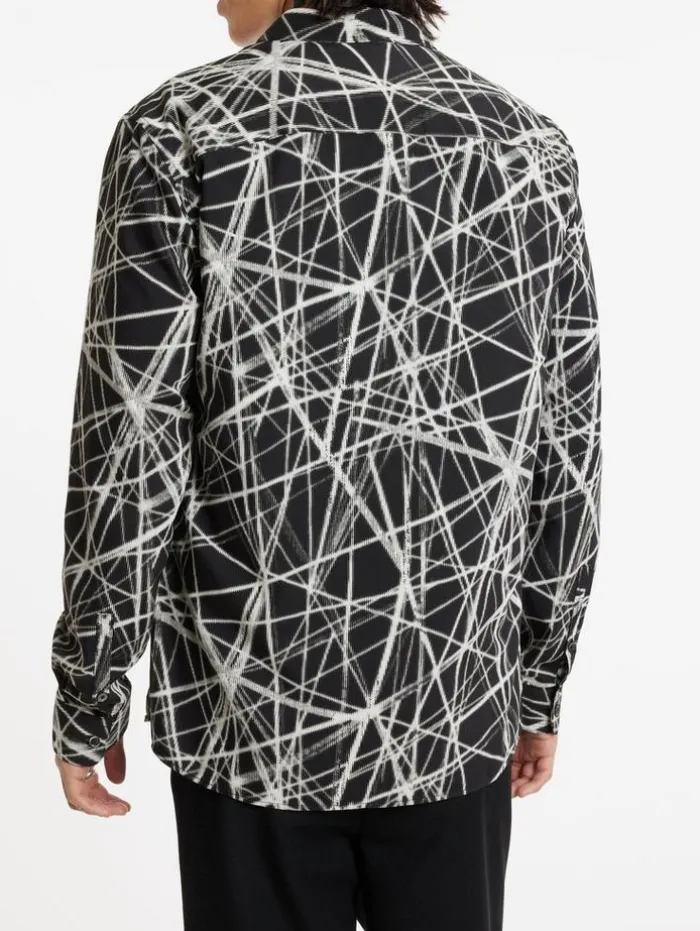 Fashion John Varvatos KINNEY SHIRT CHARCOAL