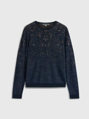 Online John Varvatos LEAO CREWNECK SWEATER INDIGO