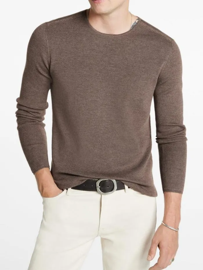 Flash Sale John Varvatos LEIRA CREWNECK SWEATER ELEPHANT