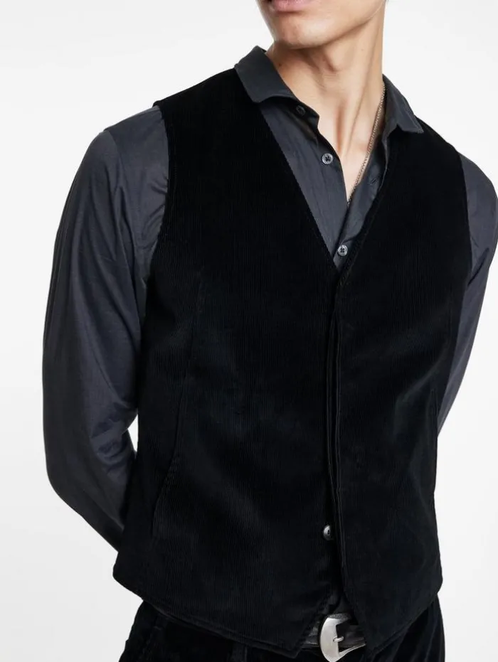 Fashion John Varvatos LOWA VEST BLACK