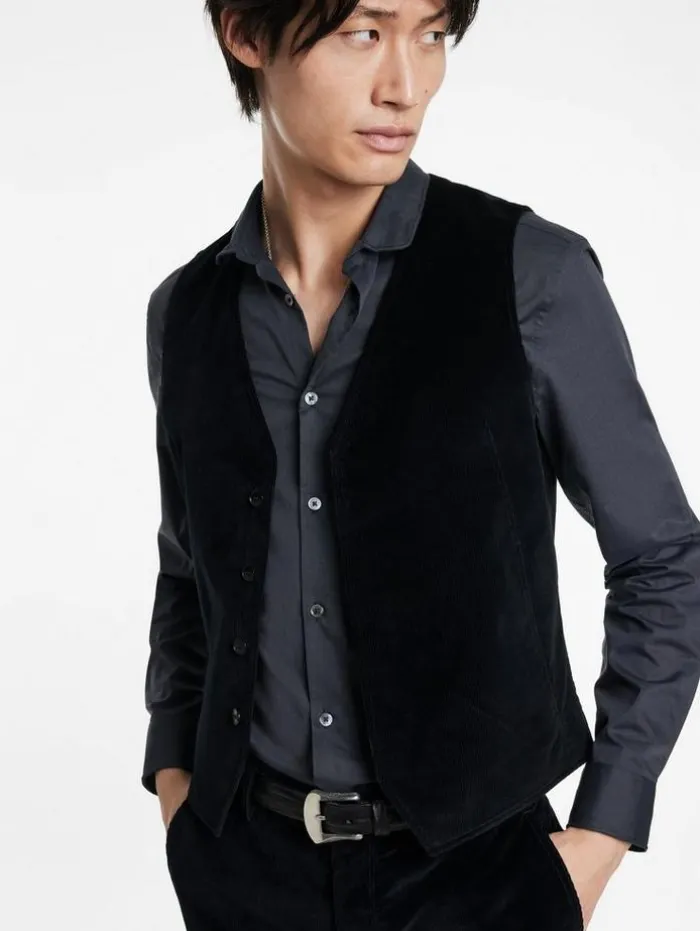 Fashion John Varvatos LOWA VEST BLACK