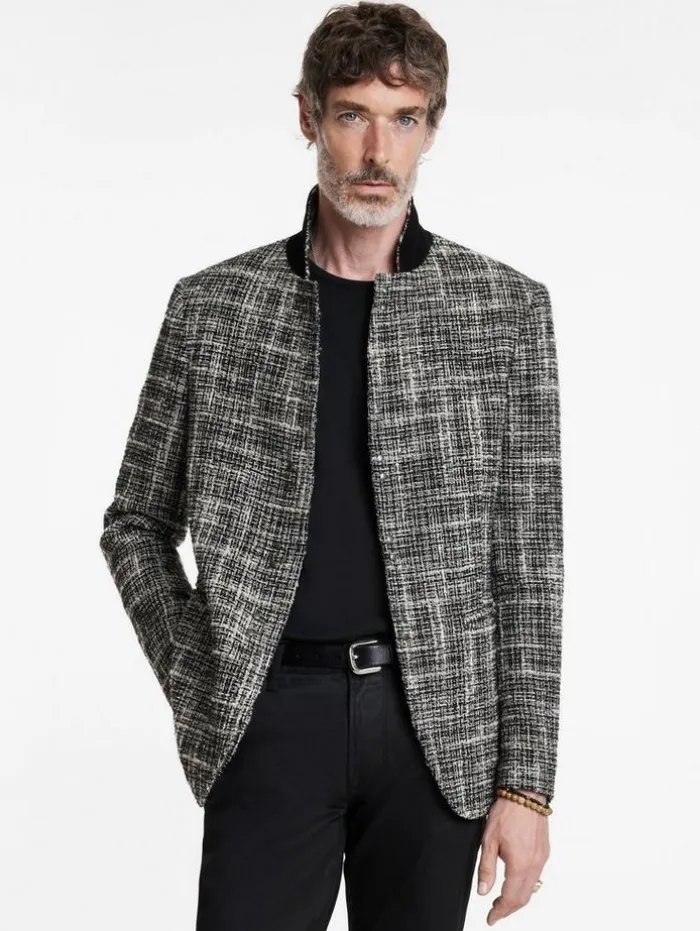 Cheap John Varvatos MADISON JACKET BLACK/WHITE