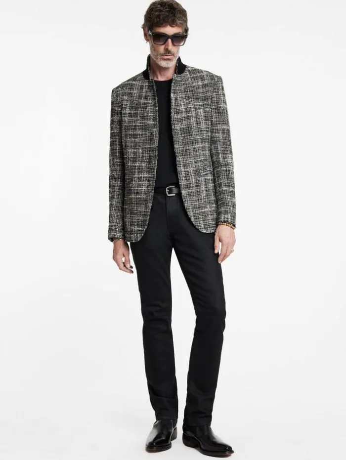 Cheap John Varvatos MADISON JACKET BLACK/WHITE