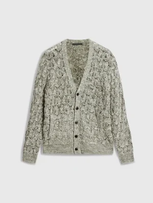 New John Varvatos MOTHE CARDIGAN DEEPOLIVE