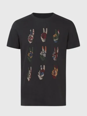 Best John Varvatos MULTI PEACE HAND TEE BLACK