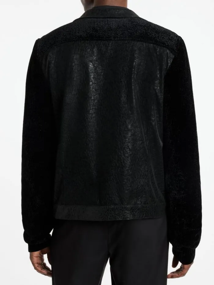 Discount John Varvatos PASSAIC TRUCKER JACKET BLACK