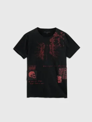 Fashion John Varvatos PATCH TEE BLACK