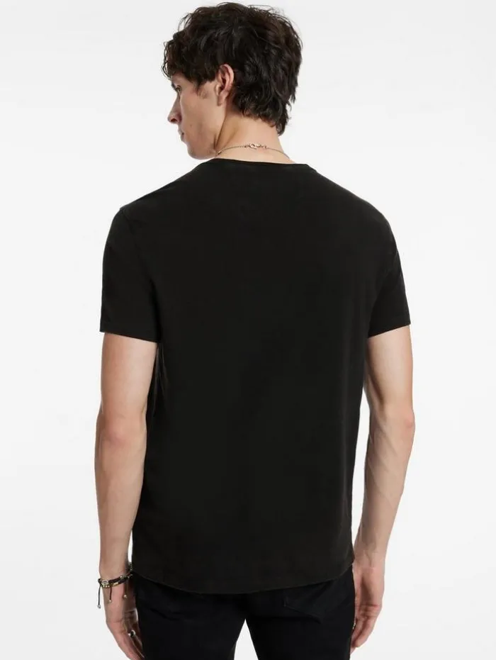 Sale John Varvatos PEACE SNAKE TEE BLACK