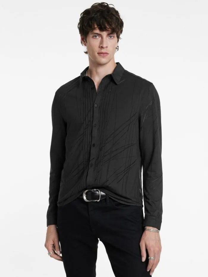 Cheap John Varvatos PHOENIX SHIRT CARBON