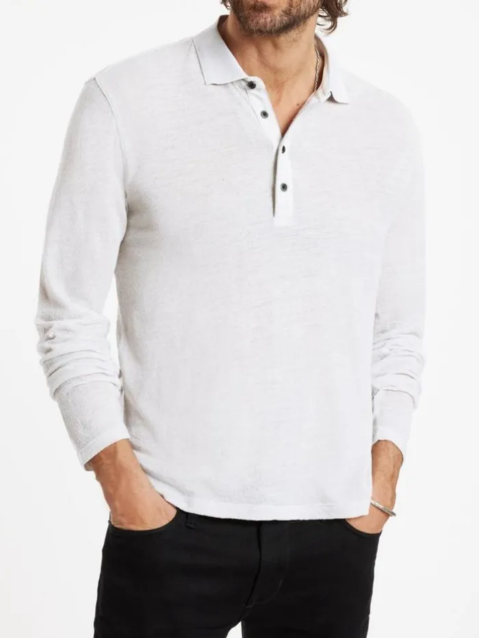 Discount John Varvatos PRESIDIO POLO CHARCOAL/TURTLEDOVE