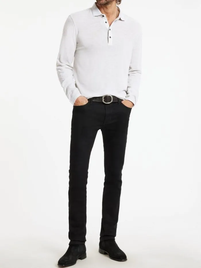 Discount John Varvatos PRESIDIO POLO CHARCOAL/TURTLEDOVE