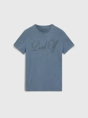 Flash Sale John Varvatos PUNK OFF TEE DKSTEELHTR